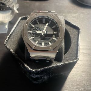 Brand New Casio G-SHOCK Full Steel AP Royal Oak Band Casio Mod GA - 2100